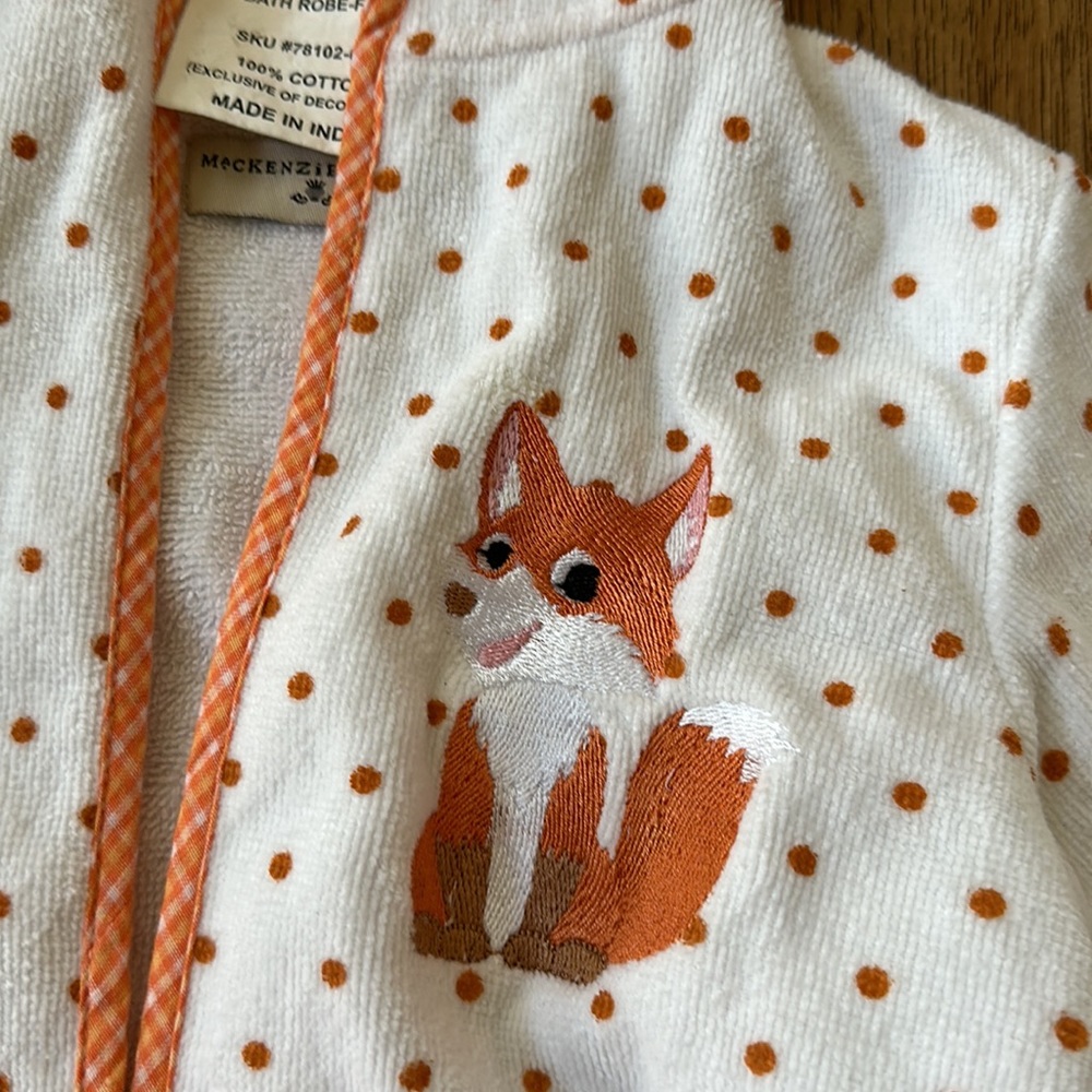 Mackenzie-Childs baby Robe Fox children’s - Picture 5 of 6